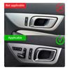 Наклейка-молдинг из настоящей мягкой углеродной фибры для Mercedes Benz SLK R172 2011-2014 2015 2016 SLC 2016-2020, внутренняя рамка ручки двери автомобиля