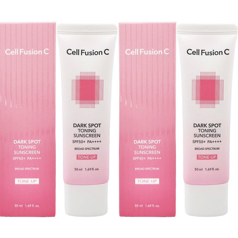 Cell Fusion C Blemish Toning Sunscreen 50ml x 2 SPF50+ Melanin Care