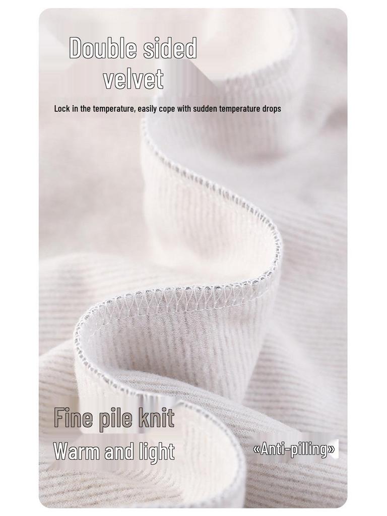 Women's Cartoon Wool-Silk Flannel Pajamas: Autumn/Winter 2025 Warm Outdoor-Friendly Set