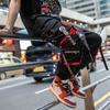 Streetwear Spring Autumn Cotton Joggers Men Hip Hop Fashion Ribbons Multi-pockets Casual Pants For Men