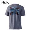 Mens Quick-Dry Breathable Fishing Shirt Short Sleeve Outdoor Summer Sport T-Shirt UV Protection