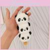 Cute Plush Panda Keychain With Cartoon Design Ideal For Kids Backpack Accessory