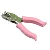 Single Hole Puncher 6mm Handheld Metal Paper Tag Hole Punch with Rubber Grip Handle for School Home