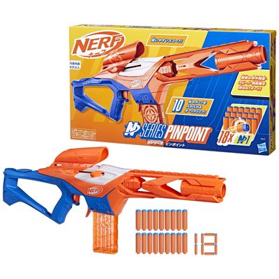 Бластер Nerf N Series Pinpoint, включает 18 стрел N1 и обойму на 10 стрел, идеально подходит для игры в помещении и на открытом воздухе. Возраст 8+. F8621 Подлинный.