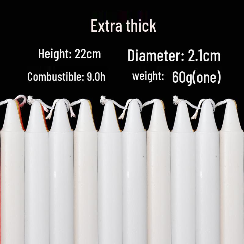 Красные и белые бездымные, без запаха аварийные свечи - устойчивые к прогоранию, с хлопковым фитилем, аварийное освещение