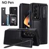 Чехол для Galaxy Z Fold 5 с держателем S Pen из искусственной кожи с магнитной подставкой Folio и 3 слотами для карт, чехол-кошелек для Samsung Z Fold 4 Fold3