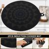 2/4Pcs Induction Hob Protector Mat Induction Cooker Gasket Induction Cooktop Protector Table Placemat Pot Mat Kitchen Accessorie