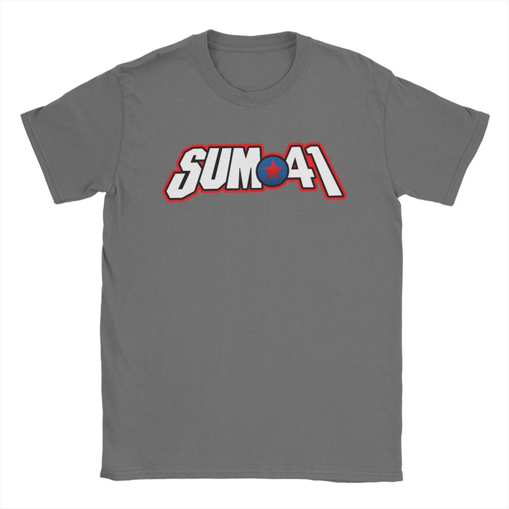 Sum 41 Band Men's T Shirts SUM41 Punk Amazing Tees Short Sleeve O Neck T-Shirt 100% Cotton Birthday Present Clothes