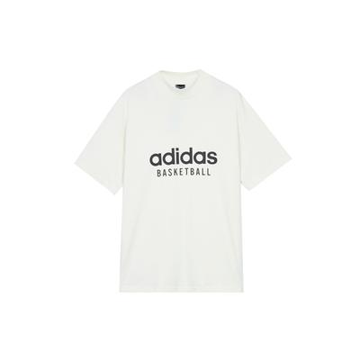 adidas Футболка Originals Basketball Chapter 1 SS, топы унисекс облачно-белого цвета IA3448