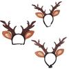 Soft Pet Antlers Headwear Adjustable Pet Reindeer Cap Cat Antlers Headband Christmas