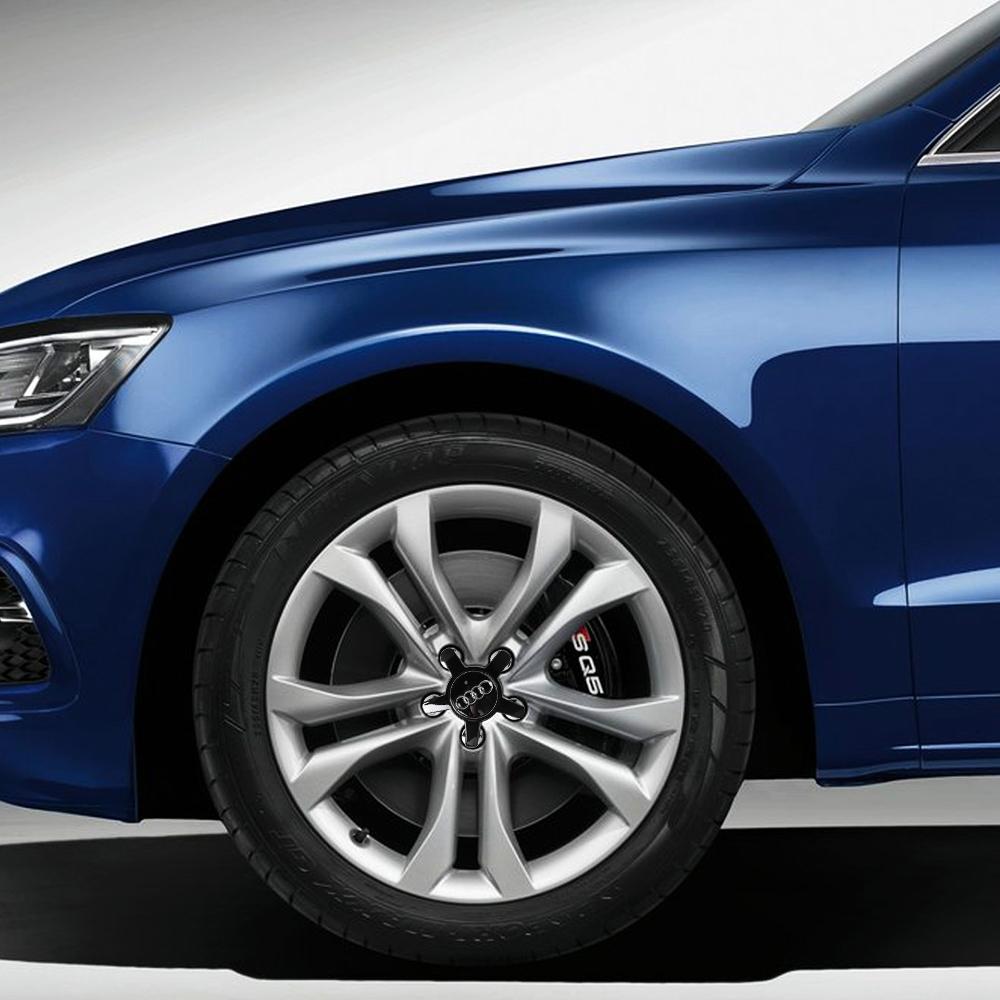4PCS Car Wheel Hub Center Cap Covers For Audi A3 A4 A1 A6 B8 C6 Q6 8P Q3 Sportback Sline A5 A7 A8 Q5 C5 C7 Q1 Q2 Q4 Q7 Q8 B3 B4