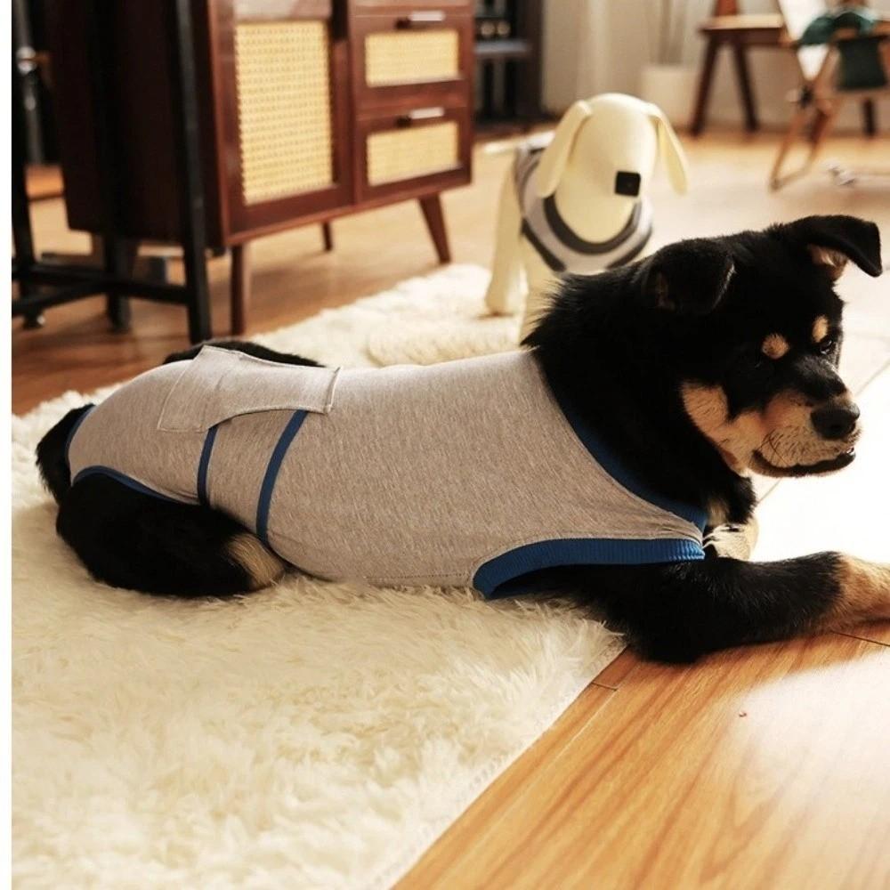 Soft Dog Recovery Suit Adjustable Pet Anti-Licking Suit Postoperative Bodysuit  Daily Wear