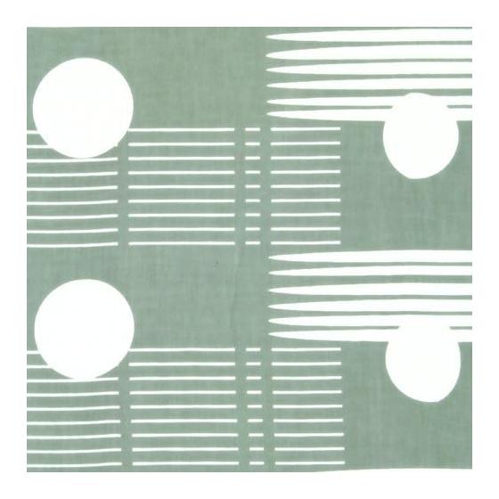 Somen Anbo Tenugui "Sun and Moon Mouse" - Hand-dyed 100% Cotton Tokka Fabric, Made in Japan (35cm x 100cm) - Featuring Lunar Phases, Sunrise/Sunset,