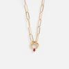Fashion Stainless Steel Pearl Multi-Pendant Necklace Holiday Style Light Luxury Versatile Design Sense Creative Jewelry
