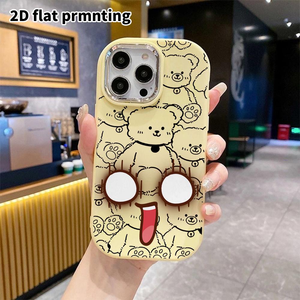 Phone case: 2D flat design suitable for iPhone 18 17 16 15 14 13 Pro protective case, couple style, cartoon exaggerated, Christmas and Halloween gifts