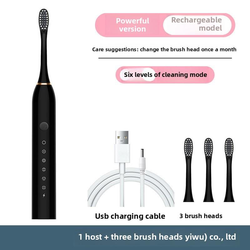 Electric Toothbrush Adult Rechargeable Automatic Sonic Water Washing Fine Soft Hair Waterproof Male and Female Students Couple Set