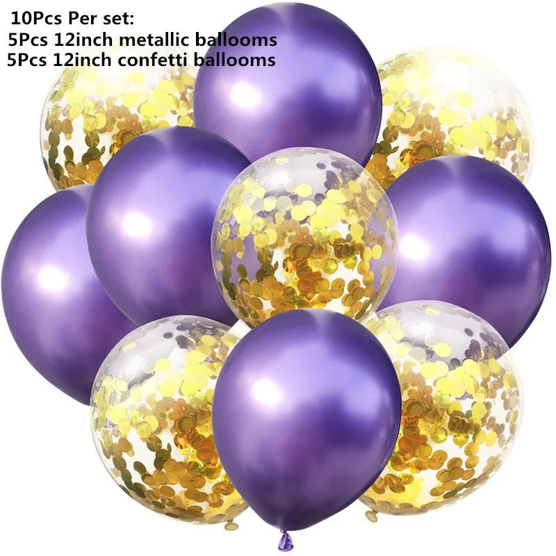 10/14 шт. Микс из розовых розовых шаров, сердечек, звезд, розового золота, конфетти, шары для украшения дня рождения, детей, взрослых, воздушные шары, свадебные шары