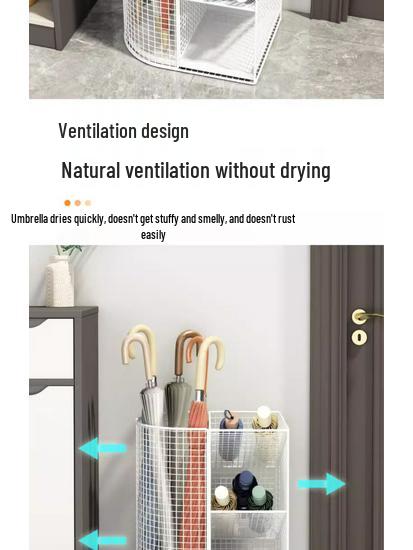 Commercial Lobby & Household Umbrella Rack: Entryway Storage and Drainage Solution