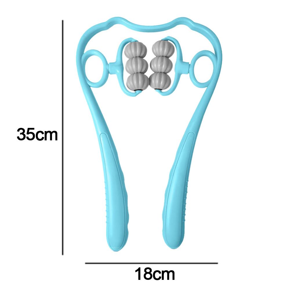 Роликовый инструмент Массажер для шейного отдела позвоночника Расслабьте шею для облегчения боли Глубокотканный массажер для шеи Роликовый массажер для шеи Талии Ног Стоп