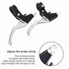 1 Pair Aluminum Alloy Bicycle Brake Levers 4 Finger Grip Bike Brake Handle  ,Most Bicycle