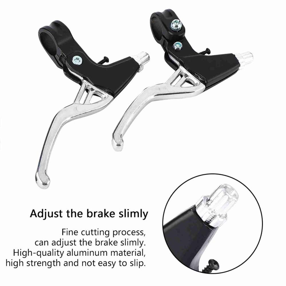 1 Pair Aluminum Alloy Bicycle Brake Levers 4 Finger Grip Bike Brake Handle ,Most Bicycle