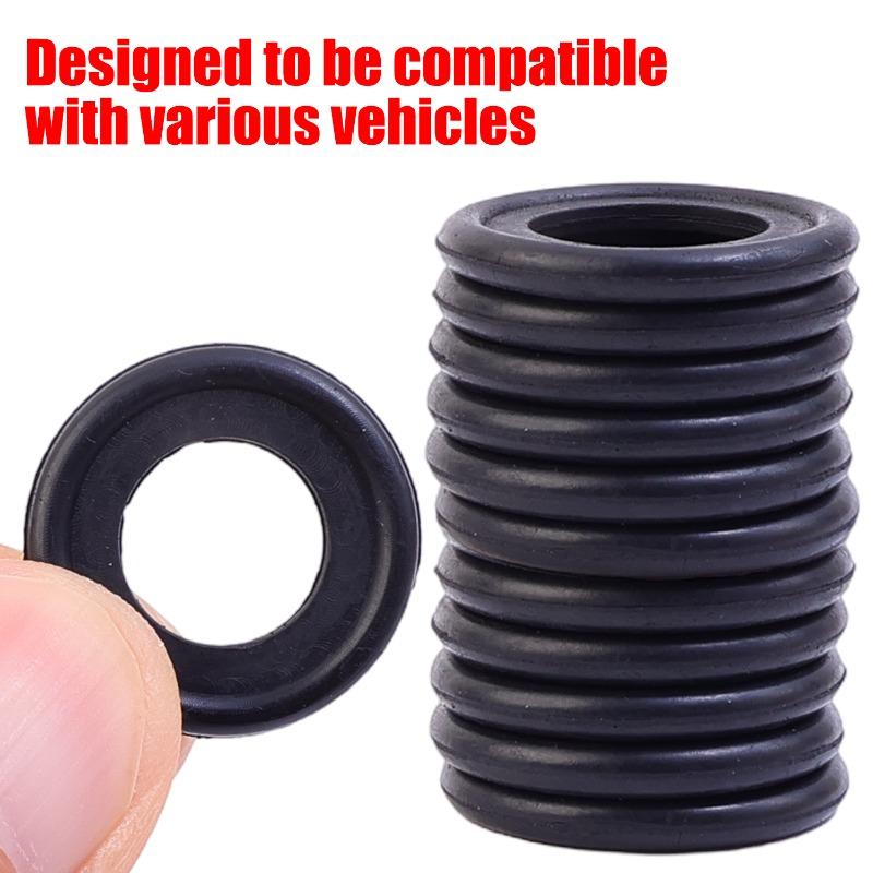 Rubber Gasket Oil Drain Screw Gasket for Automotive Oil Pan Replacement Parts Protects Against Dirt for Chevrolet Ford M12/M14