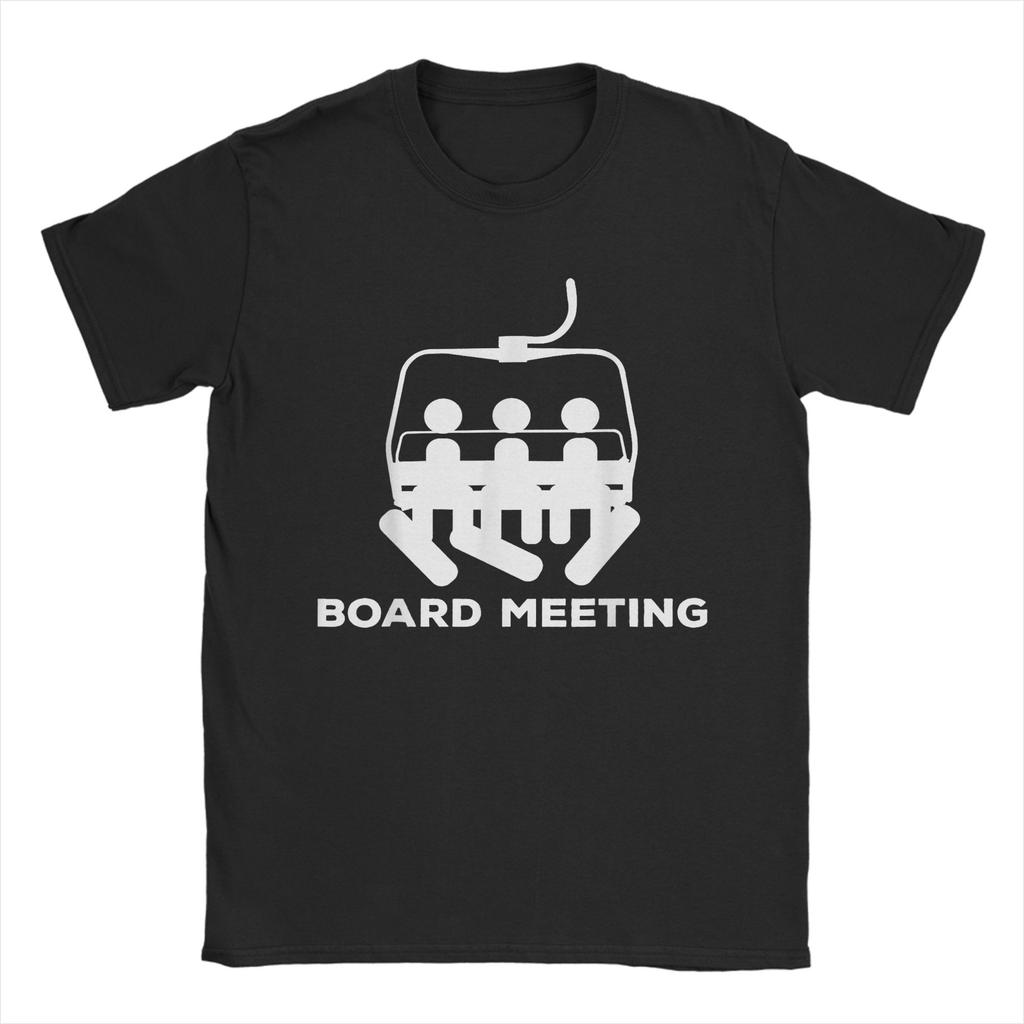 Snowboard Board Meeting TShirt Unisex Novelty Pure Cotton Tees Crewneck Short Sleeve T Shirt Party Clothes