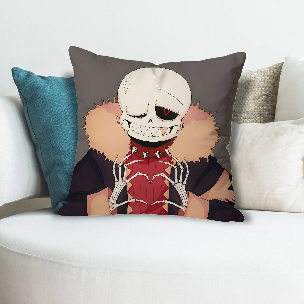 Fell Ink SSans UUndertales AU Celebrity Merchandise AllMatch Printed Pillow Case Sofa Car Office Room Decoration Protector