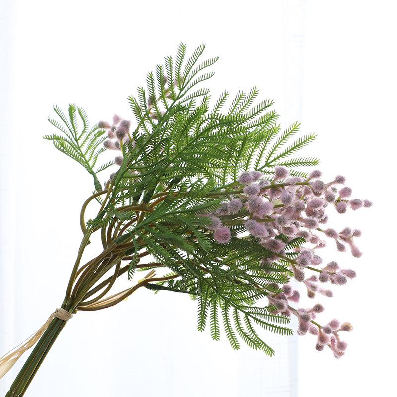 Simulation plant hair acacia bean bundle fake flower home wedding decoration simulation flower shooting props