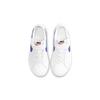 Nike Court Legacy износостойкие низкие детские кеды для скейтбординга Бело-синие Дети возрастом 3-7 лет Кроссовки DA5381-101