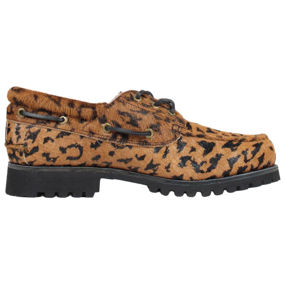 Timberland X Wacko Maria 3-глазные Классические Лоферы Удобная Посадка Мокасины Мужские кроссовки Коричневый Леопардовый A44YF-AHC