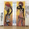 African Women's Thin Window Drape Curtain, 3D Print, Traditional Culture, African Women, Living Room, Bedroom, Home Decor, Free