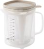 Easy Microwave Dashi Stock Pot, 1000ml, with Lid, Strainer, and Graduations, Made In Japan, 1106146