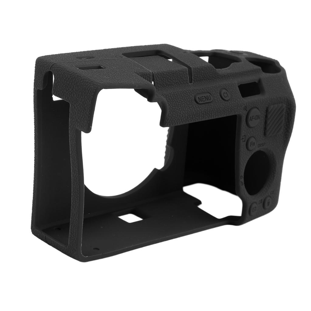 Soft Silicone Camera Cover Shock Absorption Non Slip Camera Protective Case for A7CII A7CR Black
