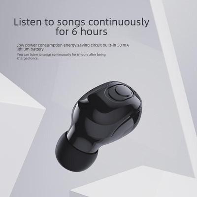 Сверхкомпактная трансграничная мини-гарнитура Bluetooth TWS с одним ухом, беспроводные невидимые деловые наушники-вкладыши.