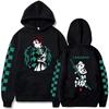 Demon Slayer Japan Anime Plus Size Hoodie Tanjiro Kamado Men Women Sweatshirts Y2k Harajuku Unisex Clothes Tops