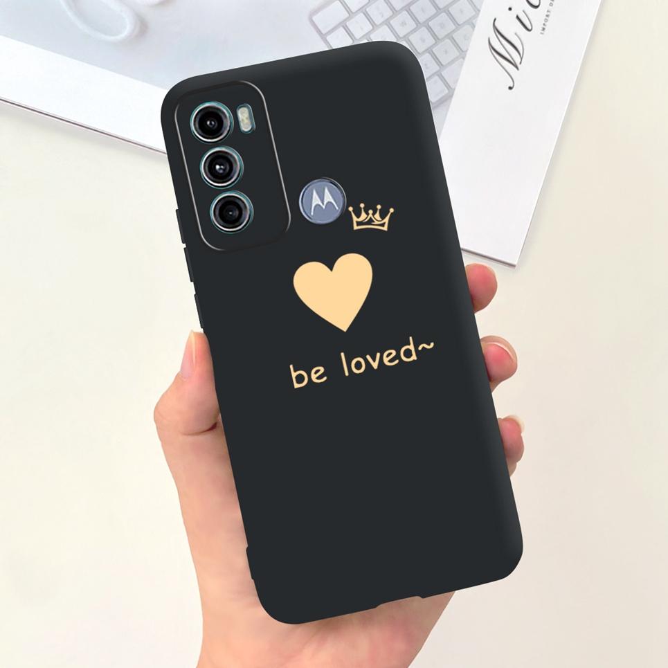 For Cover Motorola Moto G60 5G G50 5G 4G Back Shell Goth Black Night Stylish Cartoon Pattern Funda Case Motorola G50 G60 5G Soft