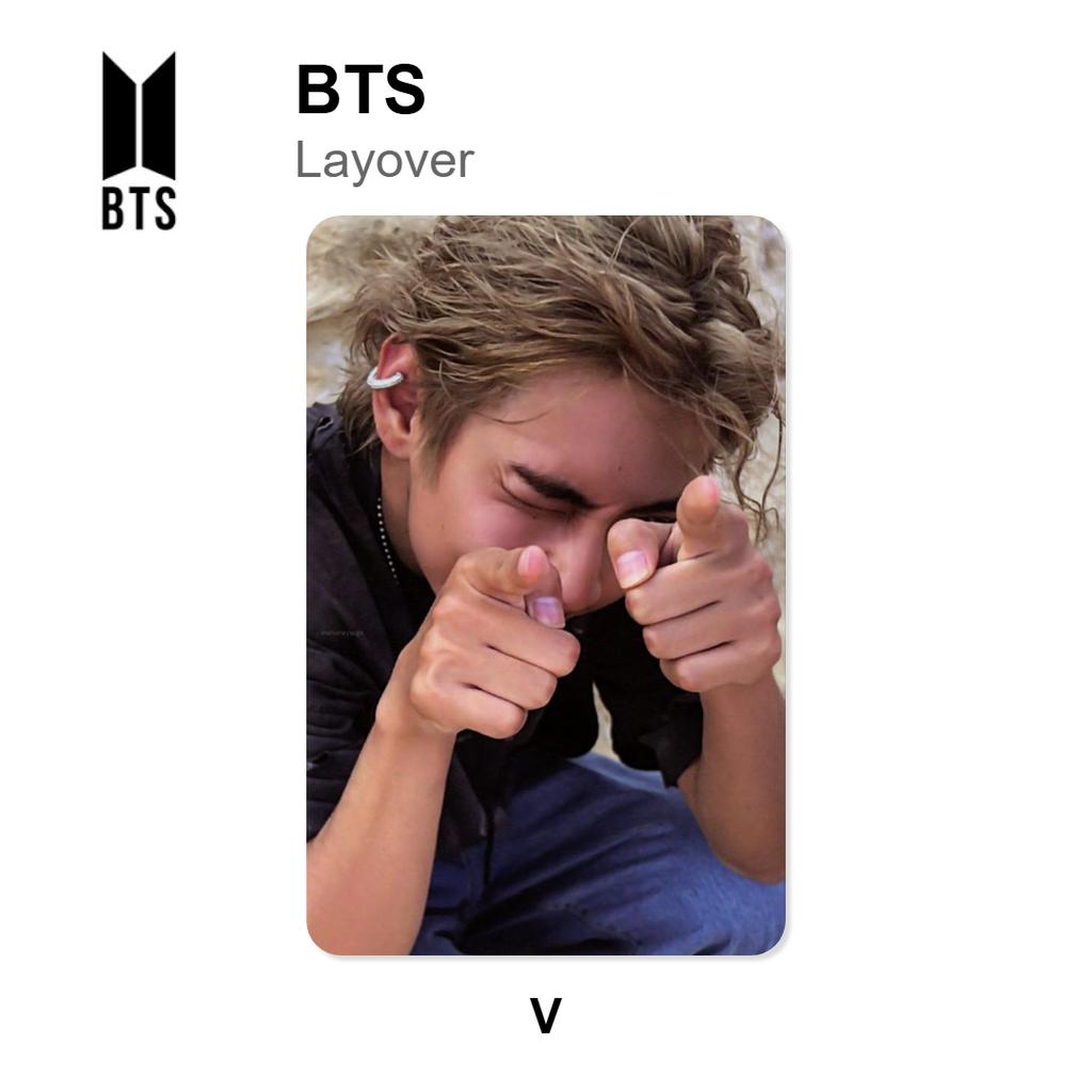 BTS Официальная фотокарточка Layover