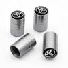 4Pcs/Set Metal Car Wheel Tire Air Valve Core Caps Auto Accessories For Toyota Corolla Chr rav4 prius Yaris Hilux auris avensis CWD1