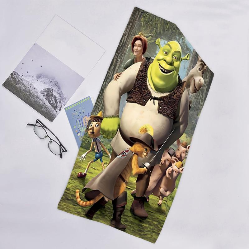 1pc Shrek1 Beach Towel, Beach and Seaside Swimming Pool Equipment, Fashion Pattern, Rectangular, Travel Essentials