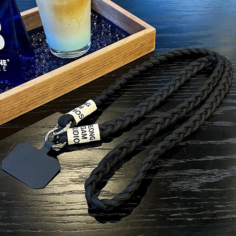 Woven Phone Lanyard Outdoor Mountaineering Mobile Phone Hanging Strap Anti Loss Lanyards Neck Strap for Girl Keychain Chain Rope