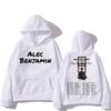 Alec Benjamin Hoodie for Autumn Winter Gothic Fleece Sweatshirt Graphic Printing Grunge Hooded Clothing Moletom Retro