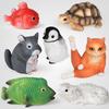 Детский набор когнитивных игрушек-моделей животных: Тоторо, Кошка, Черепаха, Рыба Сумей, Геккон, Лев, Ящерица.