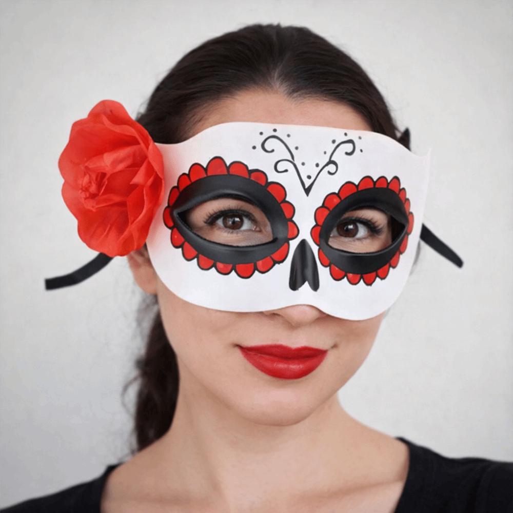 Masquerade Rose Half Face Mask Costume Party Halloween Prom Ball Lightweight Comfortable Elegant Eye Mask Party Supply Accessory