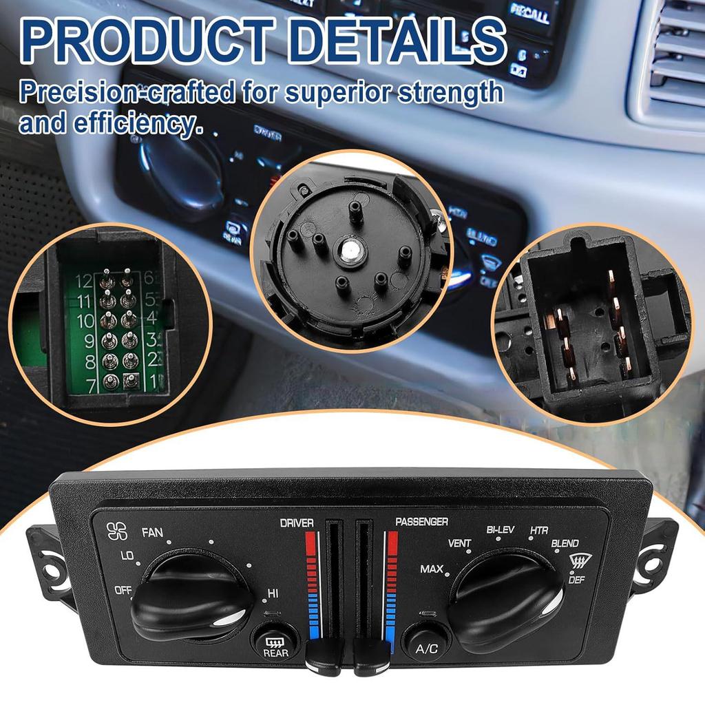Compatible Buick Century/Regal AC Heater Control Switch 599-199 10308120