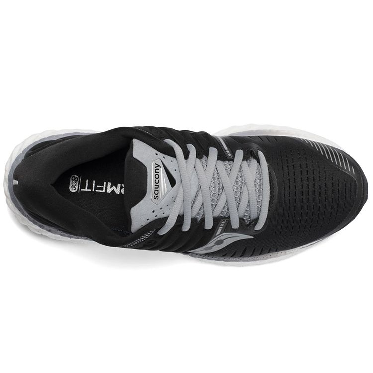 SAUCONY Hurricane 22 Comfortable Stable Low-Top Running Shoes Women Running Shoes Black White S10544-40