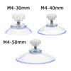 5pcs 30/40/50MM Mushroom Head Clear Suction Cups Knurled Nut Strong Vacuum Suckers PVC Kitchen Bathroom Window Wall Car Hooks