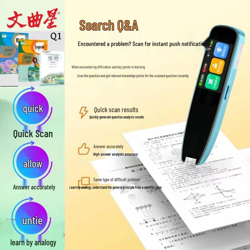 Умная сканирующая переводческая ручка Wenquxing Q1 (Китайская версия)