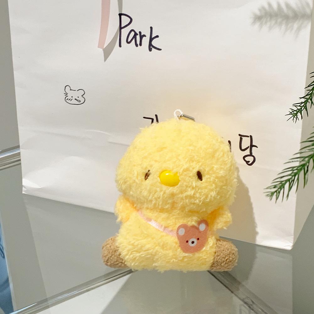 Милая плюшевая кукла-цыпленок-пингвин брелок для девочек - детская игрушка-подвеска