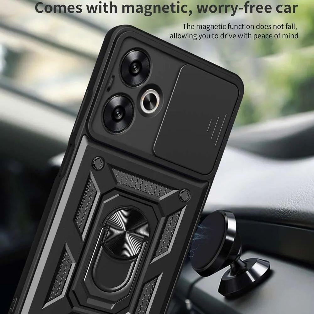 Бронированный защитный чехол для Redmi 13C 12C 10C 9C 11A 10A 9A с магнитной кольцевой подставкой, чехол для телефона, защита камеры